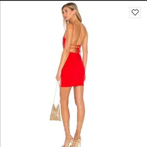 NWT red mini dress from revolve. brand: by the way